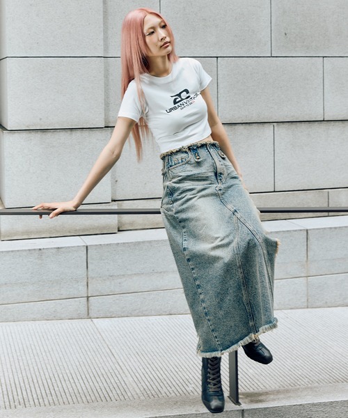 ACLENT（アクレント）の「【6th Anniversary】ロゴプリントミニTシャツ（Tシャツ/カットソー・レディース・ホワイト/ブラウン/ブラック・FREE）」の6枚目の写真