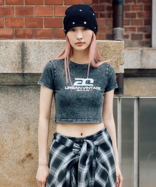 ACLENT（アクレント）の「【6th Anniversary】ロゴプリントミニTシャツ（Tシャツ/カットソー・レディース・ホワイト/ブラウン/ブラック・FREE）」の15枚目の写真