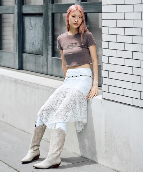 ACLENT（アクレント）の「【6th Anniversary】ロゴプリントミニTシャツ（Tシャツ/カットソー・レディース・ホワイト/ブラウン/ブラック・FREE）」の19枚目の写真