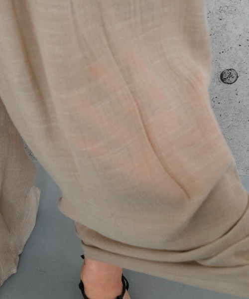 aquagarage(アクアガレージ)の「スカート見えワイドパンツ(その他パンツ・レディース・ベージュ/ブラック/カーキ・M/L)」の10枚目の写真