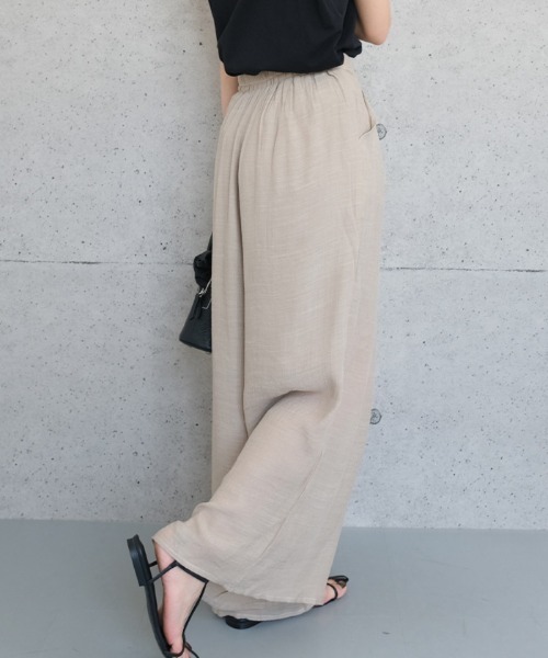 aquagarage(アクアガレージ)の「スカート見えワイドパンツ(その他パンツ・レディース・ベージュ/ブラック/カーキ・M/L)」の12枚目の写真