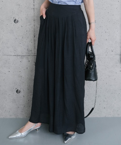 aquagarage(アクアガレージ)の「スカート見えワイドパンツ(その他パンツ・レディース・ベージュ/ブラック/カーキ・M/L)」の13枚目の写真