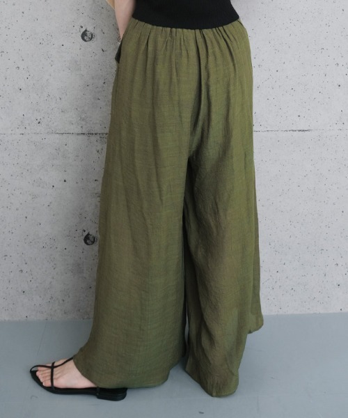 aquagarage(アクアガレージ)の「スカート見えワイドパンツ(その他パンツ・レディース・ベージュ/ブラック/カーキ・M/L)」の16枚目の写真