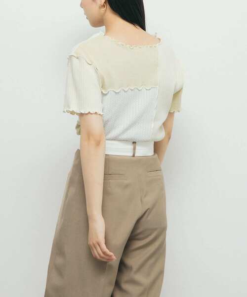 セール】MIXカラーパッチワークカットソー（Tシャツ/カットソー）｜KBF