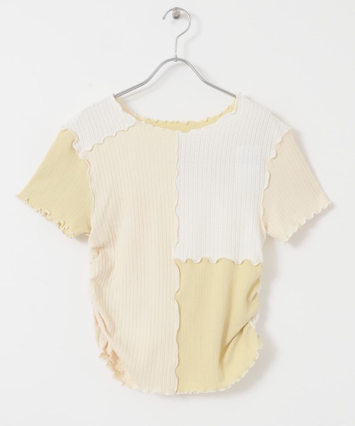 セール】MIXカラーパッチワークカットソー（Tシャツ/カットソー）｜KBF