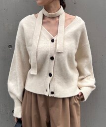 SHENERY | ファーウールタイ付きカーディガン(カーディガン/ボレロ)