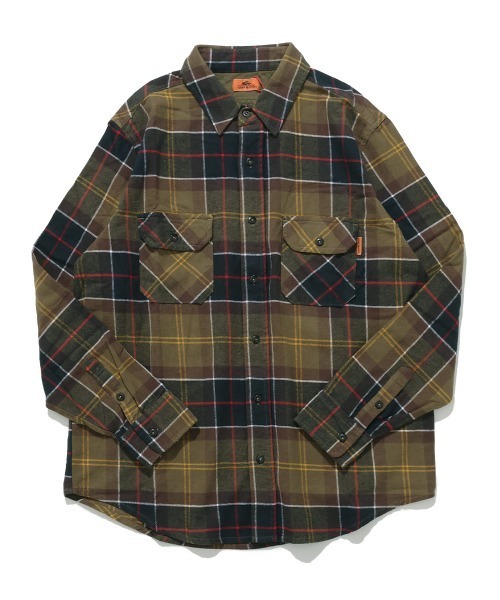 KRIFF MAYER（クリフメイヤー）の「ビエラチェック長袖シャツ（シャツ/ブラウス・メンズ・レッド/カラフル/チャコール/オリーブ/ナチュラル・MEDIUM/LARGE/X-LARGE）」の22枚目の写真