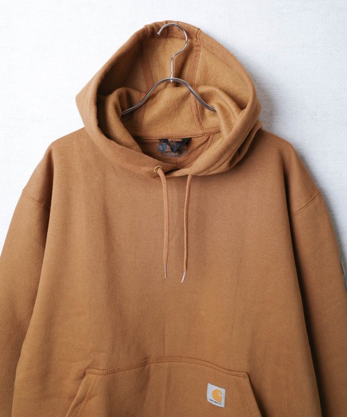 Carhartt(カーハート)の「【C-Carhartt】【Carhartt/カーハート】10.5oz LOOSE FIT MIDWEIGHT LOGO SLEEVE GRAPHIC PULLOVER HOODIE 10.5オンス ルーズフィット ミッドウェイト ロゴスリーブ グラフィック プルオーバー フーディー K288(パーカー・メンズ・ブラウン/ヘザーグレー/ブラック・MEDIUM/LARGE/X-LARGE/SMALL)」の14枚目の写真