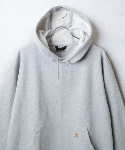 Carhartt(カーハート)の「【C-Carhartt】【Carhartt/カーハート】10.5oz LOOSE FIT MIDWEIGHT LOGO SLEEVE GRAPHIC PULLOVER HOODIE 10.5オンス ルーズフィット ミッドウェイト ロゴスリーブ グラフィック プルオーバー フーディー K288(パーカー・メンズ・ブラウン/ヘザーグレー/ブラック・MEDIUM/LARGE/X-LARGE/SMALL)」の4枚目の写真