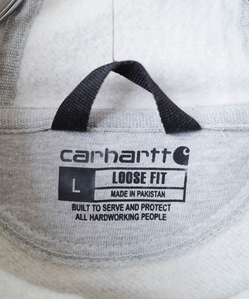 Carhartt(カーハート)の「【C-Carhartt】【Carhartt/カーハート】10.5oz LOOSE FIT MIDWEIGHT LOGO SLEEVE GRAPHIC PULLOVER HOODIE 10.5オンス ルーズフィット ミッドウェイト ロゴスリーブ グラフィック プルオーバー フーディー K288(パーカー・メンズ・ブラウン/ヘザーグレー/ブラック・MEDIUM/LARGE/X-LARGE/SMALL)」の6枚目の写真