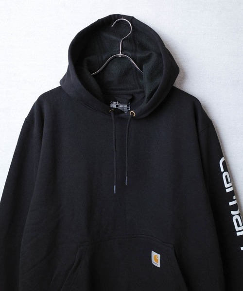 Carhartt(カーハート)の「【C-Carhartt】【Carhartt/カーハート】10.5oz LOOSE FIT MIDWEIGHT LOGO SLEEVE GRAPHIC PULLOVER HOODIE 10.5オンス ルーズフィット ミッドウェイト ロゴスリーブ グラフィック プルオーバー フーディー K288(パーカー・メンズ・ブラウン/ヘザーグレー/ブラック・MEDIUM/LARGE/X-LARGE/SMALL)」の22枚目の写真