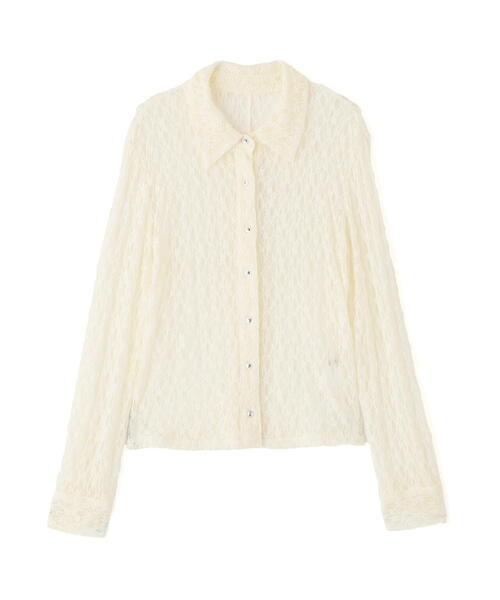 PROPORTION BODY DRESSING（プロポーションボディドレッシング）の「レースシャツ / 1215260803（Tシャツ/カットソー・レディース・ブラウン系その他/ブラック/ホワイト系その他・FREE）」の7枚目の写真