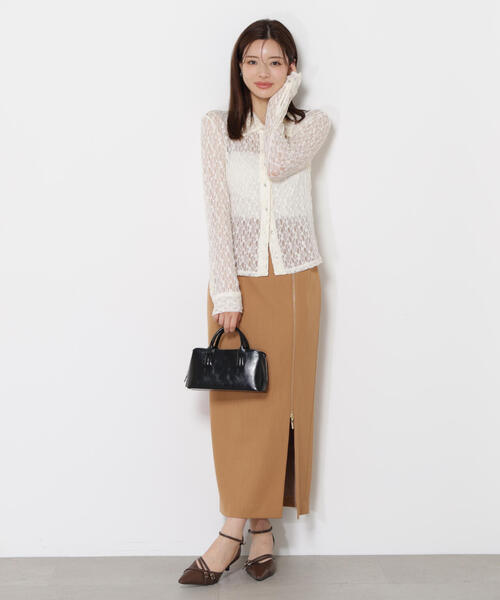 PROPORTION BODY DRESSING（プロポーションボディドレッシング）の「レースシャツ / 1215260803（Tシャツ/カットソー・レディース・ブラウン系その他/ブラック/ホワイト系その他・FREE）」の15枚目の写真