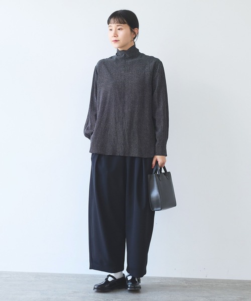 yuni(ユニ )の「dot print high neck ブラウス(シャツ/ブラウス・レディース・ブラック系その他2/ブラック系その他/ブラック系その他3・FREE)」の7枚目の写真