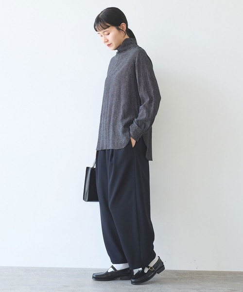 yuni(ユニ )の「dot print high neck ブラウス(シャツ/ブラウス・レディース・ブラック系その他2/ブラック系その他/ブラック系その他3・FREE)」の8枚目の写真
