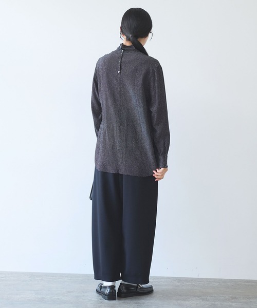 yuni(ユニ )の「dot print high neck ブラウス(シャツ/ブラウス・レディース・ブラック系その他2/ブラック系その他/ブラック系その他3・FREE)」の9枚目の写真