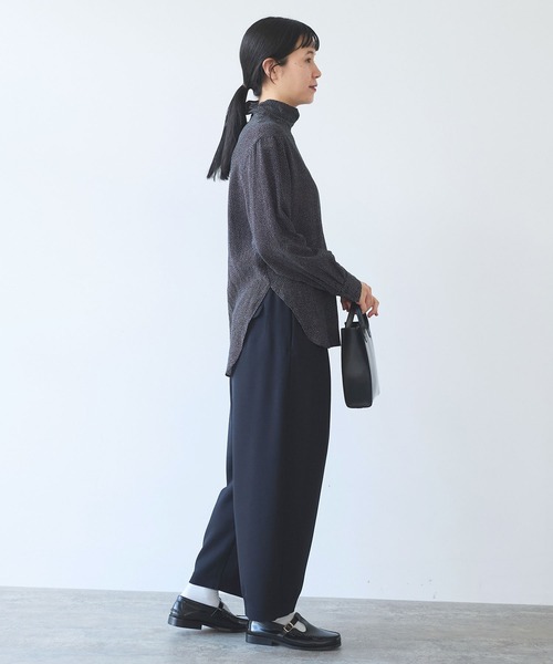 yuni(ユニ )の「dot print high neck ブラウス(シャツ/ブラウス・レディース・ブラック系その他2/ブラック系その他/ブラック系その他3・FREE)」の10枚目の写真