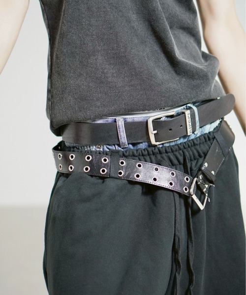 Chikashitsu +（チカシツプラス）の「【Chikashitsu +】oiled wash damage sweat pants / 【チカシツプラス】オイルドウォッシュダメージスウェットパンツ（スウェットパンツ・メンズ・ブラック/グレー・ONE SIZE）」の22枚目の写真