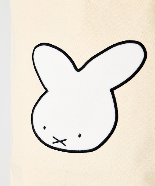 Miffy( ミッフィー)の「【 Miffy / ミッフィー 】ナインチェアップリケトートバッグ WNI(トートバッグ・レディース・ブラック/ナチュラル・FREE)」の8枚目の写真
