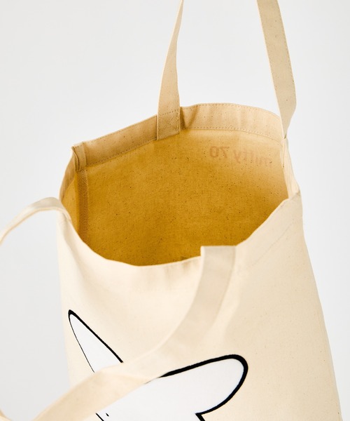 Miffy( ミッフィー)の「【 Miffy / ミッフィー 】ナインチェアップリケトートバッグ WNI(トートバッグ・レディース・ブラック/ナチュラル・FREE)」の9枚目の写真