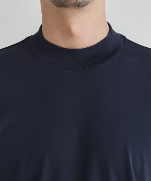 TAKEO KIKUCHI(タケオキクチ)の「【COOL CITY WEAR】モックネック プルオーバー /接触冷感(Tシャツ/カットソー・メンズ・ダークブラウン/ネイビー・02/03/04)」の7枚目の写真