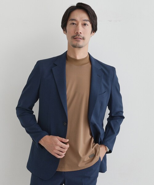 TAKEO KIKUCHI(タケオキクチ)の「【COOL CITY WEAR】モックネック プルオーバー /接触冷感(Tシャツ/カットソー・メンズ・ダークブラウン/ネイビー・02/03/04)」の13枚目の写真