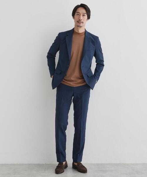 TAKEO KIKUCHI(タケオキクチ)の「【COOL CITY WEAR】モックネック プルオーバー /接触冷感(Tシャツ/カットソー・メンズ・ダークブラウン/ネイビー・02/03/04)」の16枚目の写真