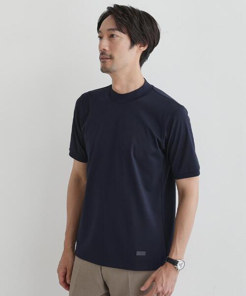 TAKEO KIKUCHI(タケオキクチ)の「【COOL CITY WEAR】モックネック プルオーバー /接触冷感(Tシャツ/カットソー・メンズ・ダークブラウン/ネイビー・02/03/04)」の18枚目の写真