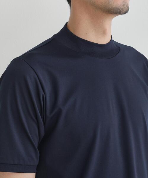 TAKEO KIKUCHI(タケオキクチ)の「【COOL CITY WEAR】モックネック プルオーバー /接触冷感(Tシャツ/カットソー・メンズ・ダークブラウン/ネイビー・02/03/04)」の19枚目の写真