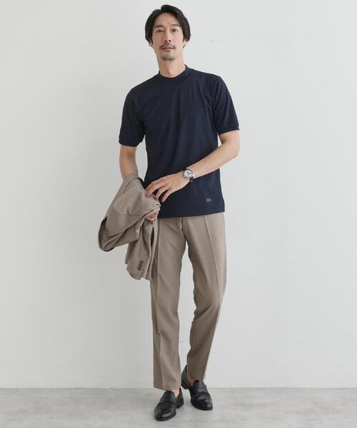 TAKEO KIKUCHI(タケオキクチ)の「【COOL CITY WEAR】モックネック プルオーバー /接触冷感(Tシャツ/カットソー・メンズ・ダークブラウン/ネイビー・02/03/04)」の22枚目の写真