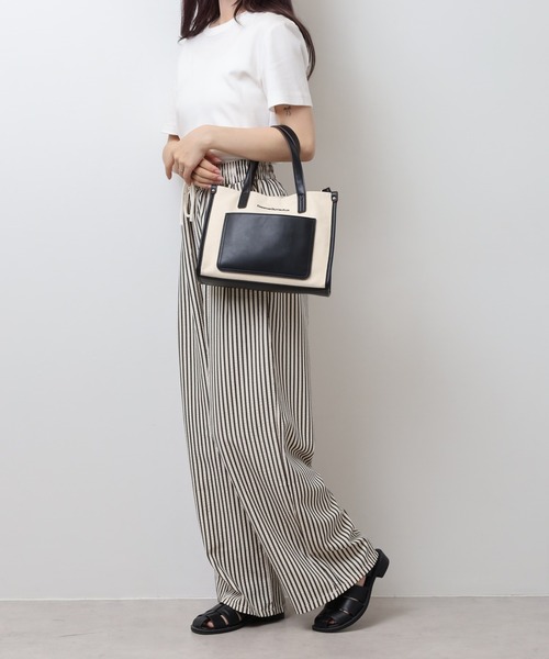 christian olivier(クリスチャンオリビエ)の「CHRISTIAN OLIVIER 【オンライン限定】キャンパス 2WAYトートバッグ(トートバッグ・レディース・ブラック/ベージュ/オレンジ/マスタード・M)」の8枚目の写真