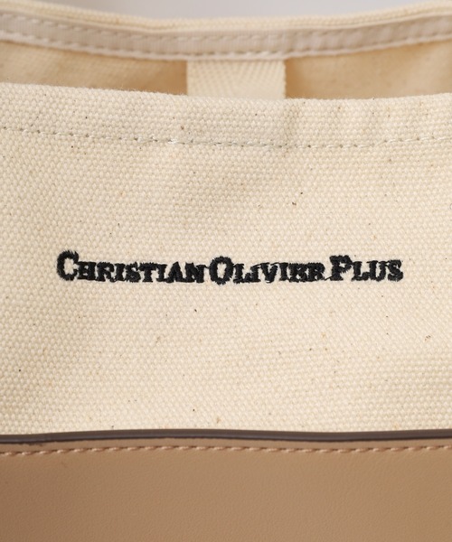 christian olivier(クリスチャンオリビエ)の「オンライン限定 キャンバス×PUレザーパイピング 2WAYトートバッグ(トートバッグ・レディース・ブラック/ベージュ/オレンジ/マスタード・M)」の17枚目の写真