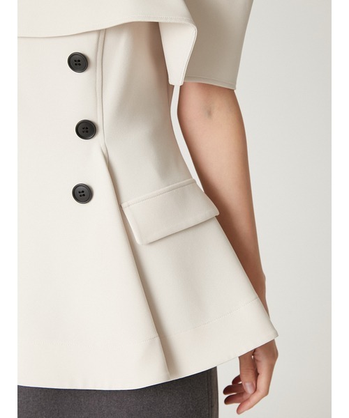 FRAY I.D（フレイアイディー）の「オフショルペプラムトップス（Tシャツ/カットソー・レディース・ベージュ/アイボリー/ブラック・0/1）」の12枚目の写真