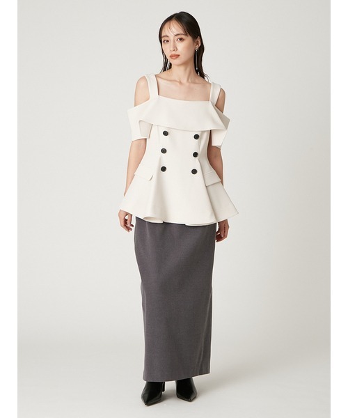 セール】オフショルペプラムトップス（Tシャツ/カットソー）｜FRAY I.D