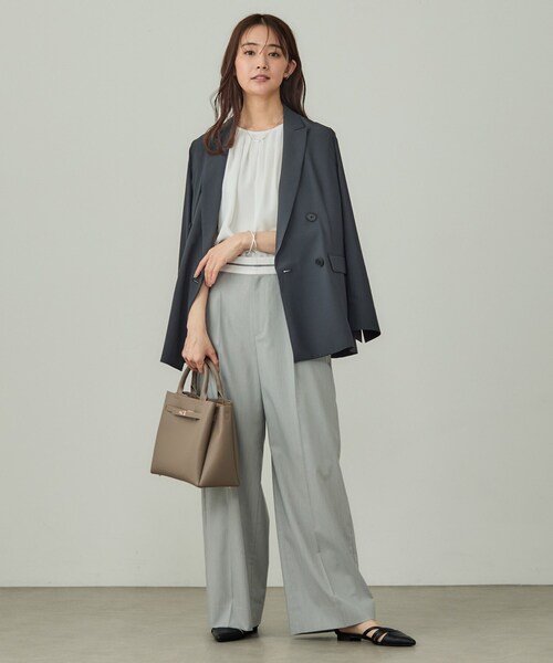 INDIVI(インディヴィ)の「【UVケア】タックブラウス(シャツ/ブラウス・レディース・ピンク/ホワイト/ネイビー・40/38/36/19/15 /13/05/03)」の7枚目の写真