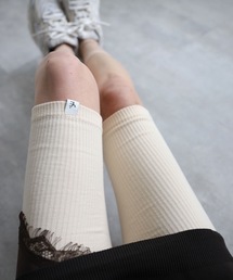 Abor（アボア）の「【バイカーリブパンツ/ハーフレギンス】カプリパンツ / バミューダパンツ / ストレッチ素材（レギンス/スパッツ）」