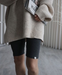 Abor（アボア）の「【バイカーリブパンツ/ハーフレギンス】カプリパンツ / バミューダパンツ / ストレッチ素材（レギンス/スパッツ）」