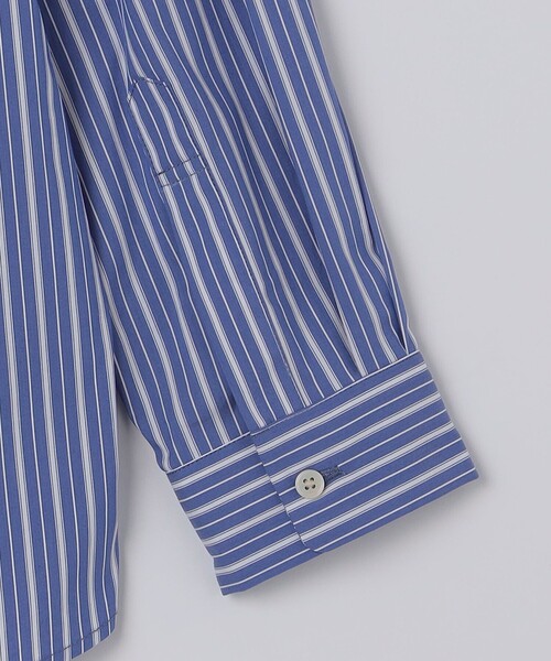 City Ambient Products（シティアンビエントプロダクツ）の「City Ambient Products: レギュラーカラー ブロード ストライプ シャツ（シャツ/ブラウス・メンズ・ブルー/ホワイト・SMALL/MEDIUM/LARGE）」の12枚目の写真