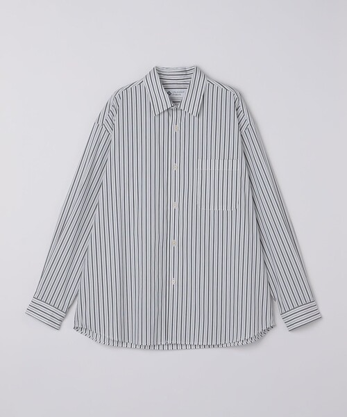 City Ambient Products（シティアンビエントプロダクツ）の「City Ambient Products: レギュラーカラー ブロード ストライプ シャツ（シャツ/ブラウス・メンズ・ブルー/ホワイト・SMALL/MEDIUM/LARGE）」の14枚目の写真