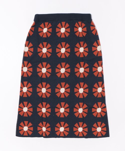 BOBO CHOSES(ボボショーズ)の「Flower jacquard midi knitted skirt(スカート・レディース・ネイビー・S/M/L/XL/XS)」の6枚目の写真