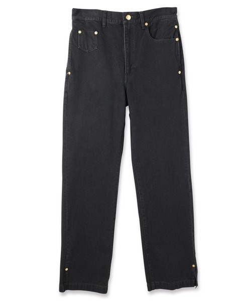 CULLNI（クルニ）の「Asymmetrical Pocket Straight Denim Pants（デニムパンツ・メンズ・ブラック/ネイビー/ブルー・2/1/0）」の14枚目の写真