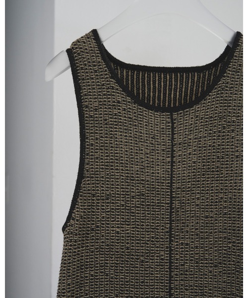 anuke（アンヌーク）の「Sleeveless Jacquard Onepiece（ワンピース・レディース・ブルー系その他/ベージュ・36inch/38inch）」の10枚目の写真