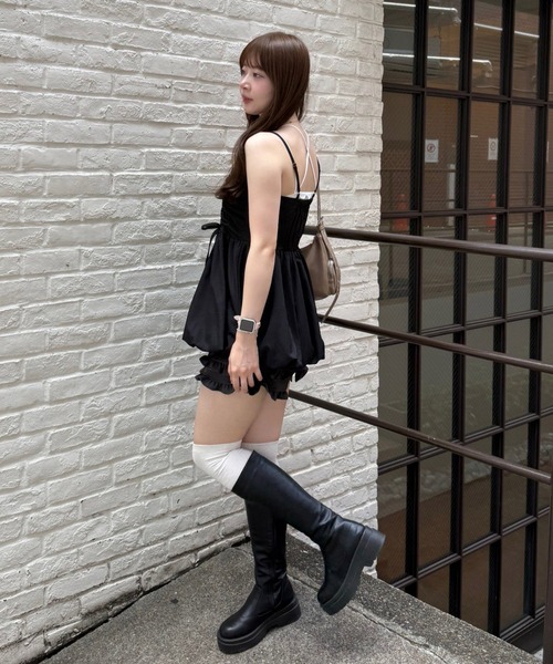 continuer de NICE CLAUP（コンティニューデナイスクラップ）の「【新色追加！】【今期のトレンドアイテム】バルーンチュニック（シャツ/ブラウス・レディース・ブラック/ピンク/その他1/オフホワイト/ブラック系その他/ボルドー・FREE）」の21枚目の写真