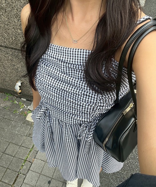 continuer de NICE CLAUP（コンティニューデナイスクラップ）の「【新色追加！】【今期のトレンドアイテム】バルーンチュニック（シャツ/ブラウス・レディース・ブラック/ピンク/その他1/オフホワイト/ブラック系その他/ボルドー・FREE）」の9枚目の写真