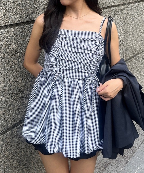 continuer de NICE CLAUP（コンティニューデナイスクラップ）の「【新色追加！】【今期のトレンドアイテム】バルーンチュニック（シャツ/ブラウス・レディース・ブラック/ピンク/その他1/オフホワイト/ブラック系その他/ボルドー・FREE）」の11枚目の写真