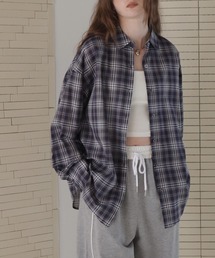Mili affinity | オーバーサイズシアーチェックシャツ(シャツ/ブラウス)