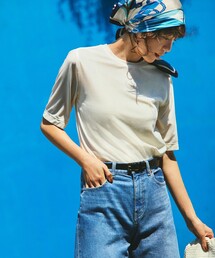 UNFILO | ストレッチ ベロアTシャツ(Tシャツ/カットソー)