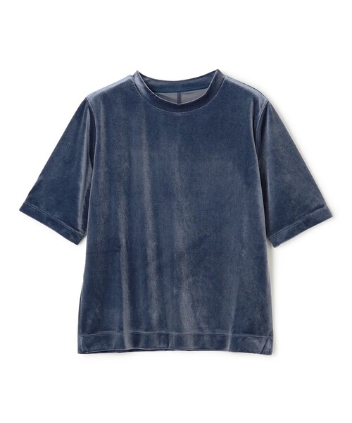 UNFILO（アンフィーロ）の「ストレッチ ベロアTシャツ（Tシャツ/カットソー・レディース・アイボリー系/ダルブルー系/ダークブラウン系・X-LARGE）」の3枚目の写真