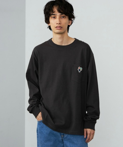 セール】Lee/リー ワッペンポケット ロングスリーブTシャツ/長袖T