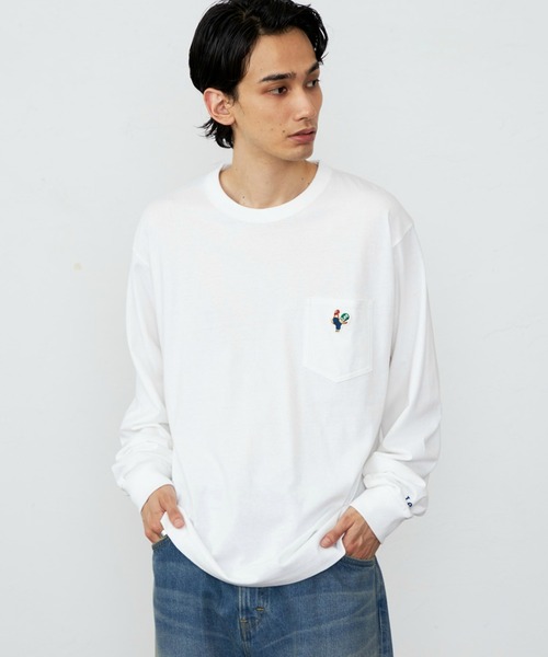 セール】Lee/リー ワッペンポケット ロングスリーブTシャツ/長袖